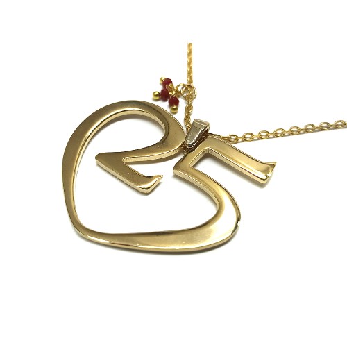 ΜΕΝΤΑΓΙΟΝ ΚΑΡΔΙΑ ΕΠΙΧΡΥΣΟ 25 ΜΕ ΑΛΥΣΙΔΑ