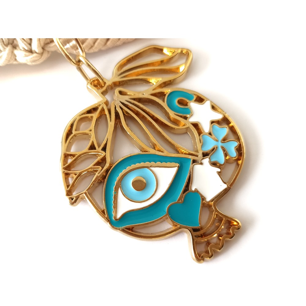 ΚΡΕΜΑΣΤΟ ΓΟΥΡΙ ΜΕ ΠΡΑΣΙΝΕΣ ΧΑΝΤΡΕΣ ΚΑΙ ΧΡΥΣΟ ΡΟΔΙ